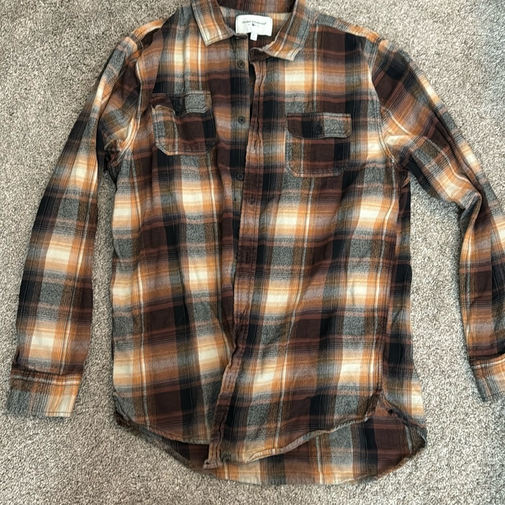 Modern Amusement brown flannel